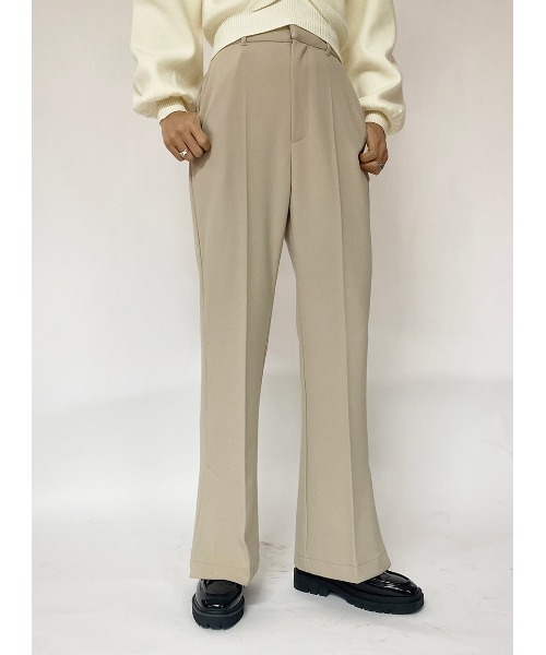 one way（ワンウェイ）の「【oneway】ジョーゼットPUスリットフレアーパンツ（その他パンツ・レディース・ブラック/ライトピンク/ベージュ・FREE）」の10枚目の写真