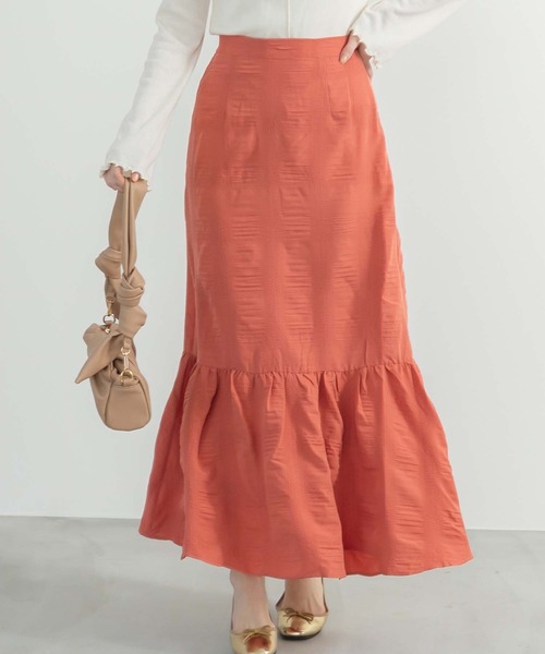 fifth（フィフス）の「裾切り替えワッシャーフレアスカート（スカート