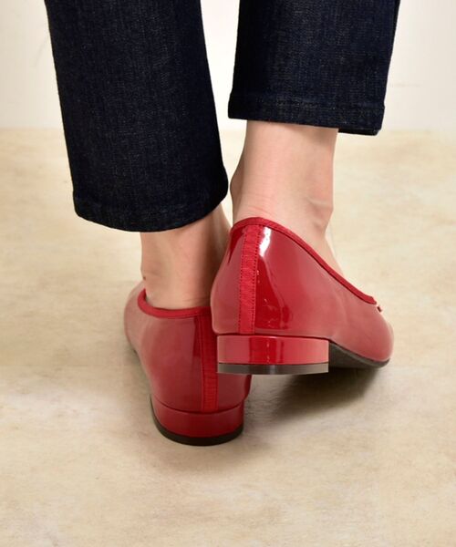 MAJESTIC LEGON(マジェスティックレゴン)の「スクエアバレエシューズ(バレエシューズ・レディース・ブラック/A/アイボリー/ブラック系その他2/ブラック系その他/レッド/ブラウン系その他2・SMALL/LARGE/X-LARGE/MEDIUM)」の9枚目の写真