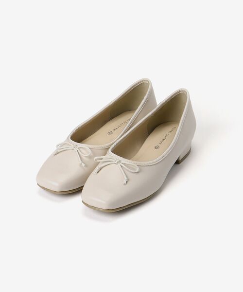MAJESTIC LEGON(マジェスティックレゴン)の「スクエアバレエシューズ(バレエシューズ・レディース・ブラック/A/アイボリー/ブラック系その他2/ブラック系その他/レッド/ブラウン系その他2・SMALL/LARGE/X-LARGE/MEDIUM)」の22枚目の写真