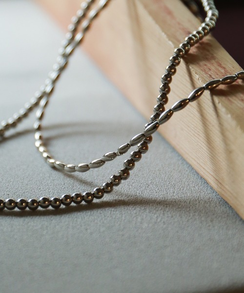 rapiecage(ラピエサージュ)の「パイプメタルビーズチョーカー(チョーカー・レディース・シルバー・FREE)」の8枚目の写真
