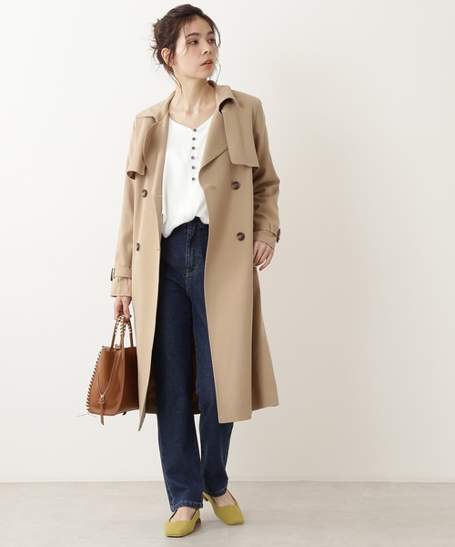 N.（N. Natural Beauty Basic）（エヌエヌナチュラルビューティーベーシック）の「ケープラッフルブラウス（シャツ/ブラウス・レディース・ホワイト/ブラック/イエロー・MEDIUM）」の7枚目の写真