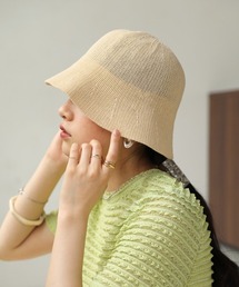 Bab（バブ）の「リネンタッチバケットハット（ハット）」