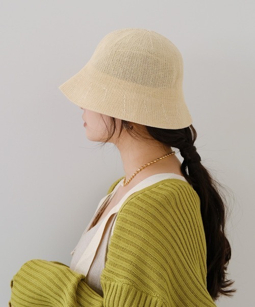 Bab（バブ）の「リネンタッチバケットハット（ハット・レディース・ブラック/ベージュ/ブラウン/ホワイト系その他・ONESIZE）」の7枚目の写真