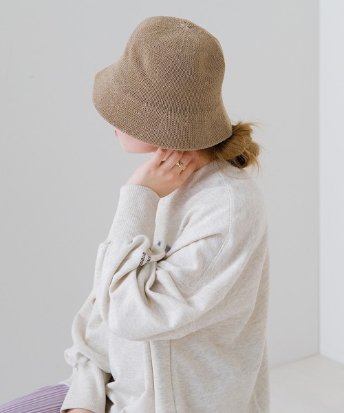 Bab（バブ）の「リネンタッチバケットハット（ハット・レディース・ブラック/ベージュ/ブラウン/ホワイト系その他・ONESIZE）」の9枚目の写真