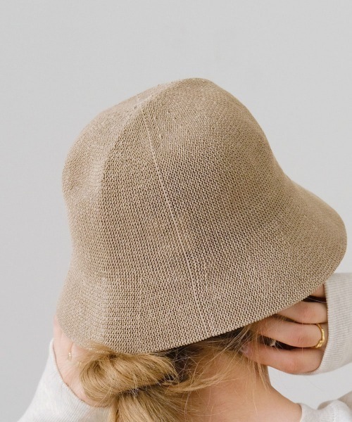 Bab（バブ）の「リネンタッチバケットハット（ハット・レディース・ブラック/ベージュ/ブラウン/ホワイト系その他・ONESIZE）」の10枚目の写真