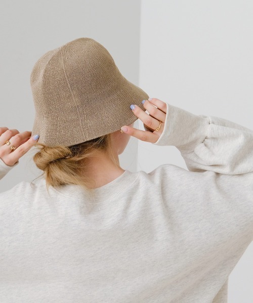 Bab（バブ）の「リネンタッチバケットハット（ハット・レディース・ブラック/ベージュ/ブラウン/ホワイト系その他・ONESIZE）」の11枚目の写真