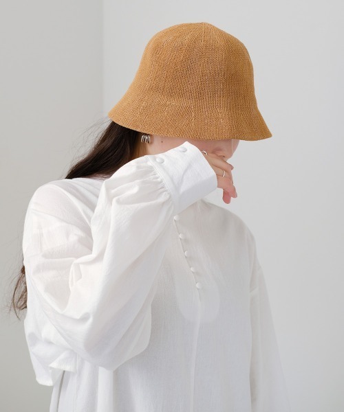 Bab（バブ）の「リネンタッチバケットハット（ハット・レディース・ブラック/ベージュ/ブラウン/ホワイト系その他・ONESIZE）」の15枚目の写真