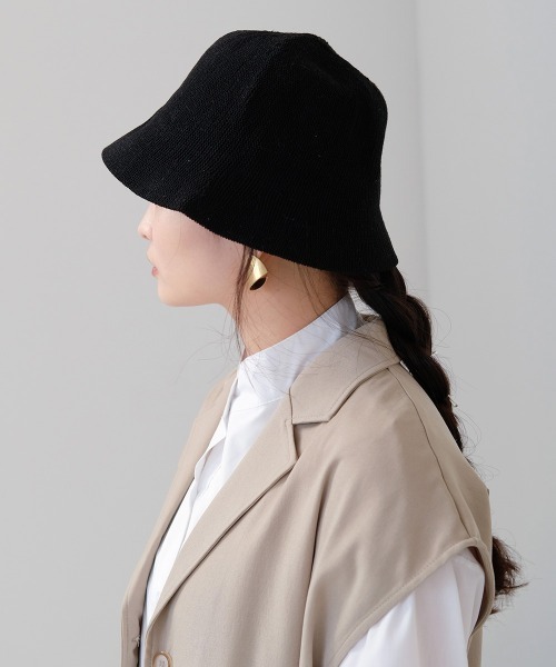 Bab（バブ）の「リネンタッチバケットハット（ハット・レディース・ブラック/ベージュ/ブラウン/ホワイト系その他・ONESIZE）」の18枚目の写真