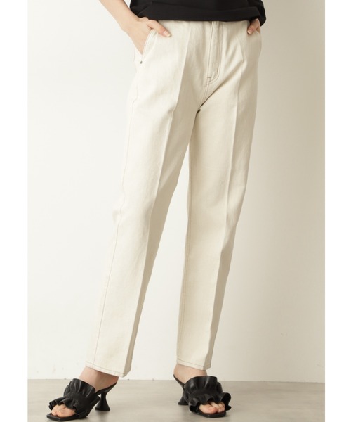 JILL STUART(ジルスチュアート)の「◆テリーデニムパンツ(デニムパンツ・レディース・ブルー/ベージュ・2/0/4)」の2枚目の写真