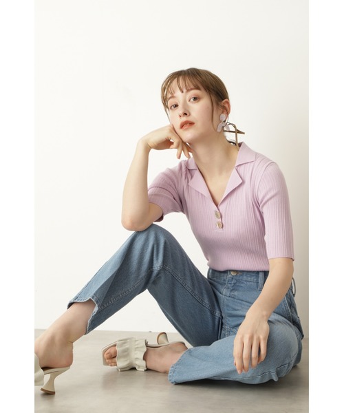 JILL STUART(ジルスチュアート)の「◆テリーデニムパンツ(デニムパンツ・レディース・ブルー/ベージュ・2/0/4)」の11枚目の写真