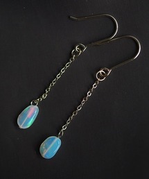 【SPICY COLORS】天然石の一粒ピアス【14kgf】