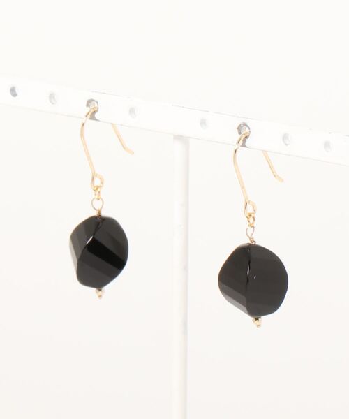 tone（トーン）の「【SPICY COLORS】天然石の一粒ピアス【14kgf】（ピアス（両耳用）・レディース・ブラック/オレンジ/パープル/ホワイト/グリーン/ホワイト系その他/ホワイト系その他2/その他・FREE）」の17枚目の写真