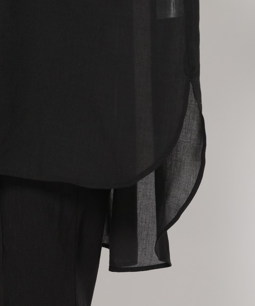 LEPSIM(レプシィム)の「シアーチュニックブラウス 934813(シャツ/ブラウス・レディース・ブラック/オフホワイト/モカ/ブルーグリーン・FREE)」の9枚目の写真