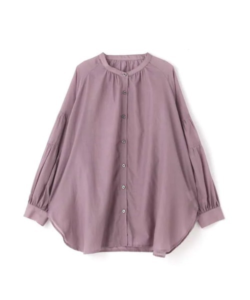 N.（N. Natural Beauty Basic）（エヌエヌナチュラルビューティーベーシック）の「◆ティアードパフスリーブブラウス（シャツ/ブラウス・レディース・ブラック/オフホワイト/モーブ系・MEDIUM）」の16枚目の写真