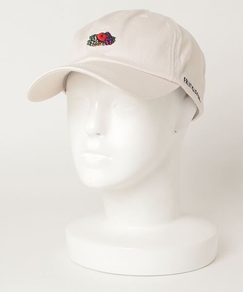 FRUIT OF THE LOOM(フルーツオブザルーム)の「【FRUIT OF THE LOOM/フルーツオブザルーム】 ブランドロゴエンブレムローキャップ(キャップ・レディース・ベージュ/ホワイト/ブラック/パープル・FREE)」の6枚目の写真