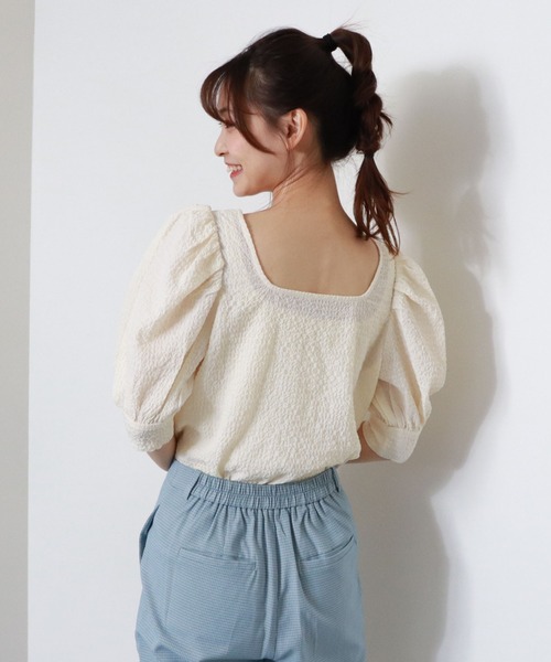 archives（アルシーヴ）の「パワショルプルオーバー（Tシャツ/カットソー・レディース・アイボリー/ブラック/グリーン/シルバーグレー・MEDIUM）」の16枚目の写真