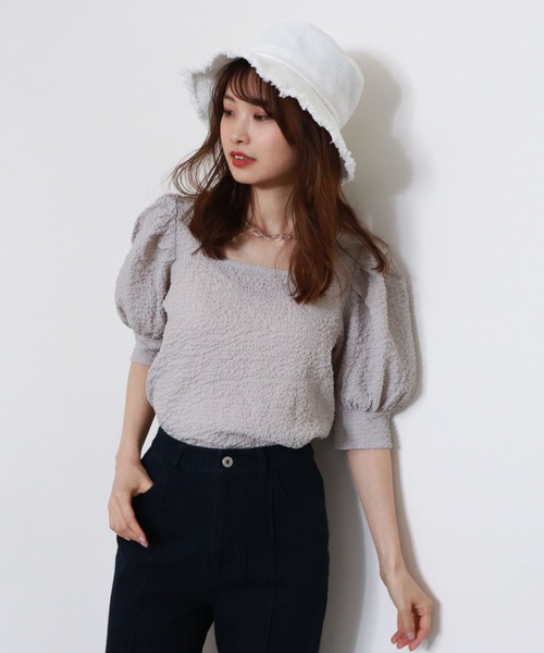 archives（アルシーヴ）の「パワショルプルオーバー（Tシャツ/カットソー・レディース・アイボリー/ブラック/グリーン/シルバーグレー・MEDIUM）」の19枚目の写真