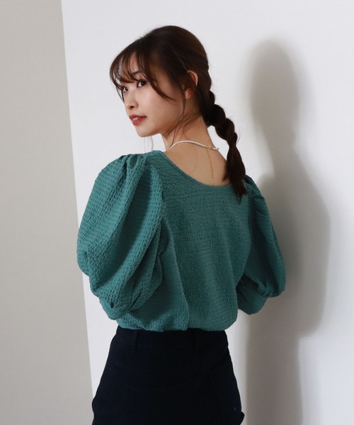 archives（アルシーヴ）の「パワショルプルオーバー（Tシャツ/カットソー・レディース・アイボリー/ブラック/グリーン/シルバーグレー・MEDIUM）」の11枚目の写真