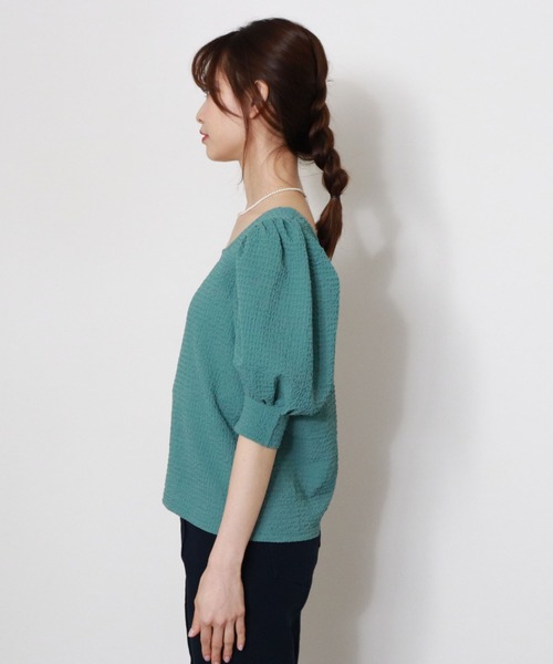 archives（アルシーヴ）の「パワショルプルオーバー（Tシャツ/カットソー・レディース・アイボリー/ブラック/グリーン/シルバーグレー・MEDIUM）」の20枚目の写真