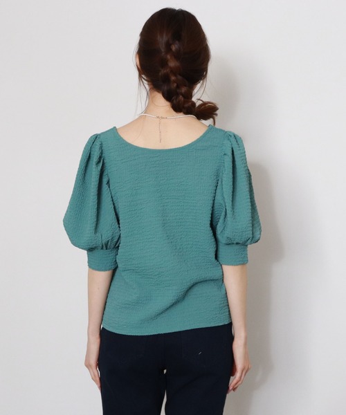 archives（アルシーヴ）の「パワショルプルオーバー（Tシャツ/カットソー・レディース・アイボリー/ブラック/グリーン/シルバーグレー・MEDIUM）」の8枚目の写真