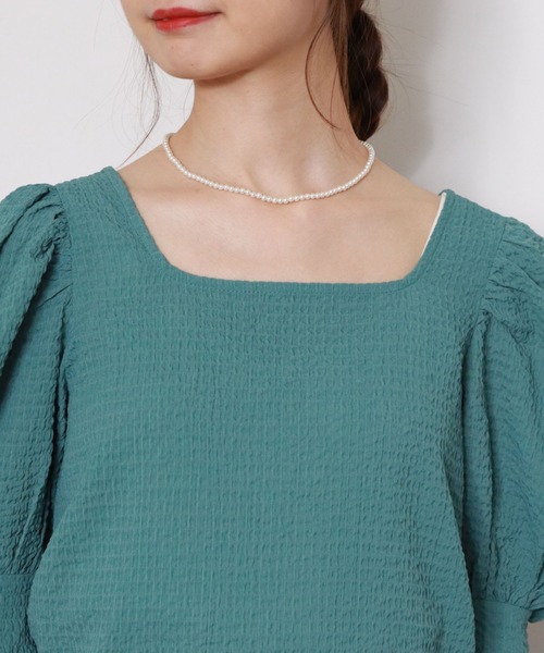 archives（アルシーヴ）の「パワショルプルオーバー（Tシャツ/カットソー・レディース・アイボリー/ブラック/グリーン/シルバーグレー・MEDIUM）」の10枚目の写真