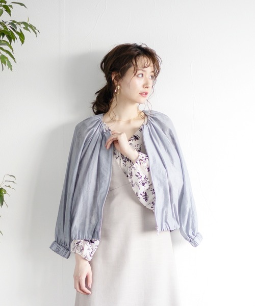 Emilyan（エミリアン）の「【2021SS】シアーブルゾン（ブルゾン・レディース・グレー/グリーン/アイボリー・9号）」の3枚目の写真