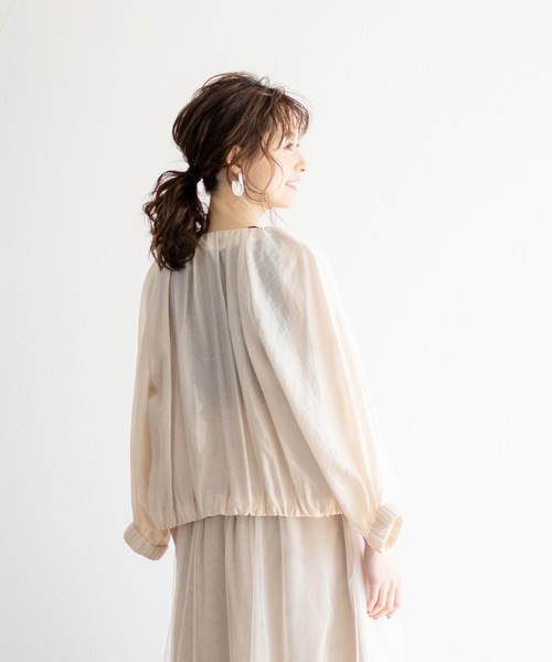 Emilyan（エミリアン）の「【2021SS】シアーブルゾン（ブルゾン・レディース・グレー/グリーン/アイボリー・9号）」の8枚目の写真