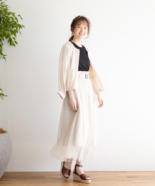 Emilyan（エミリアン）の「【2021SS】シアーブルゾン（ブルゾン・レディース・グレー/グリーン/アイボリー・9号）」の9枚目の写真