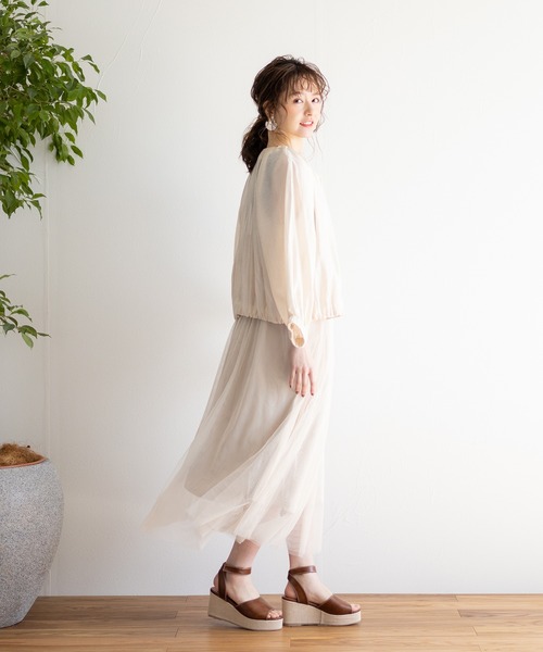 Emilyan（エミリアン）の「【2021SS】シアーブルゾン（ブルゾン・レディース・グレー/グリーン/アイボリー・9号）」の7枚目の写真