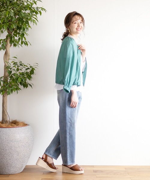 Emilyan（エミリアン）の「【2021SS】シアーブルゾン（ブルゾン・レディース・グレー/グリーン/アイボリー・9号）」の12枚目の写真