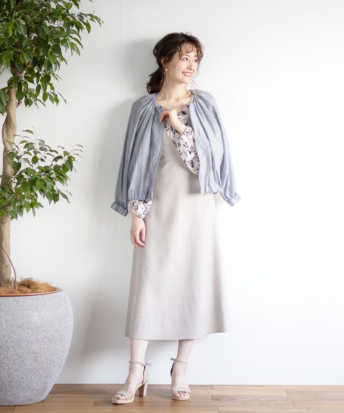 Emilyan（エミリアン）の「【2021SS】シアーブルゾン（ブルゾン・レディース・グレー/グリーン/アイボリー・9号）」の14枚目の写真