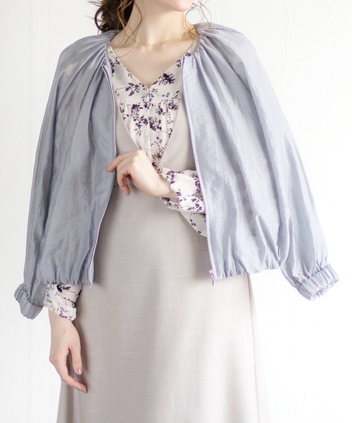 Emilyan（エミリアン）の「【2021SS】シアーブルゾン（ブルゾン・レディース・グレー/グリーン/アイボリー・9号）」の15枚目の写真