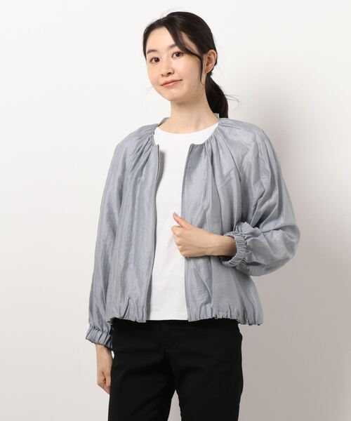 Emilyan（エミリアン）の「【2021SS】シアーブルゾン（ブルゾン・レディース・グレー/グリーン/アイボリー・9号）」の20枚目の写真