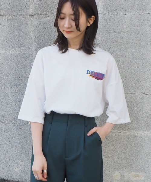 tiptop(ティップトップ)の「2021SS ロゴペイントBIGTシャツ(Tシャツ/カットソー・レディース・ホワイト系その他2/ブラック系その他2/オフホワイト/ホワイト系その他/ブラック/ブラック系その他・FREE)」の7枚目の写真