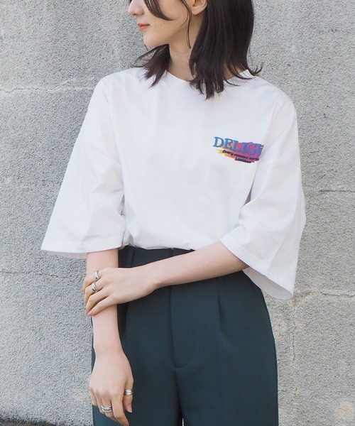 tiptop(ティップトップ)の「2021SS ロゴペイントBIGTシャツ(Tシャツ/カットソー・レディース・ホワイト系その他2/ブラック系その他2/オフホワイト/ホワイト系その他/ブラック/ブラック系その他・FREE)」の8枚目の写真