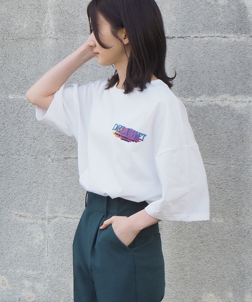 tiptop(ティップトップ)の「2021SS ロゴペイントBIGTシャツ(Tシャツ/カットソー・レディース・ホワイト系その他2/ブラック系その他2/オフホワイト/ホワイト系その他/ブラック/ブラック系その他・FREE)」の9枚目の写真