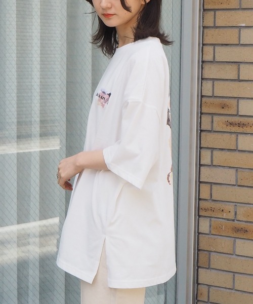 tiptop(ティップトップ)の「2021SS ロゴペイントBIGTシャツ(Tシャツ/カットソー・レディース・ホワイト系その他2/ブラック系その他2/オフホワイト/ホワイト系その他/ブラック/ブラック系その他・FREE)」の16枚目の写真