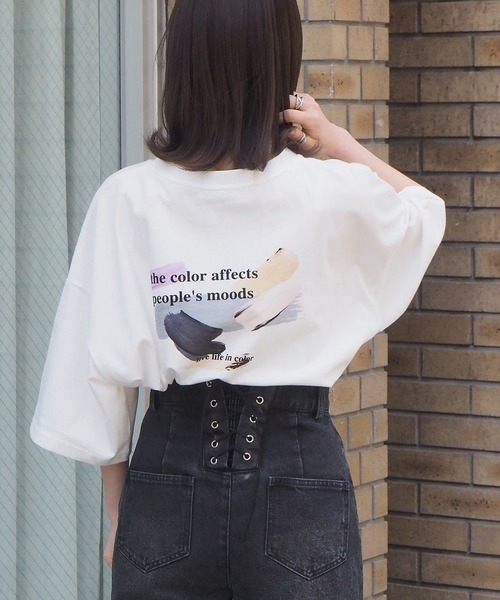 tiptop(ティップトップ)の「2021SS ロゴペイントBIGTシャツ(Tシャツ/カットソー・レディース・ホワイト系その他2/ブラック系その他2/オフホワイト/ホワイト系その他/ブラック/ブラック系その他・FREE)」の21枚目の写真