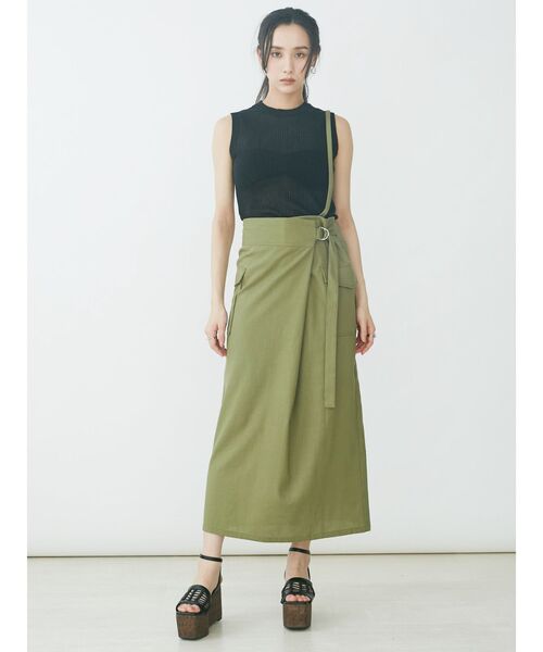 EVRIS（エヴリス）の「シアーニットタンクプルオーバー（タンクトップ・レディース・ブラック/ピンク/アイボリー・FREE）」の14枚目の写真