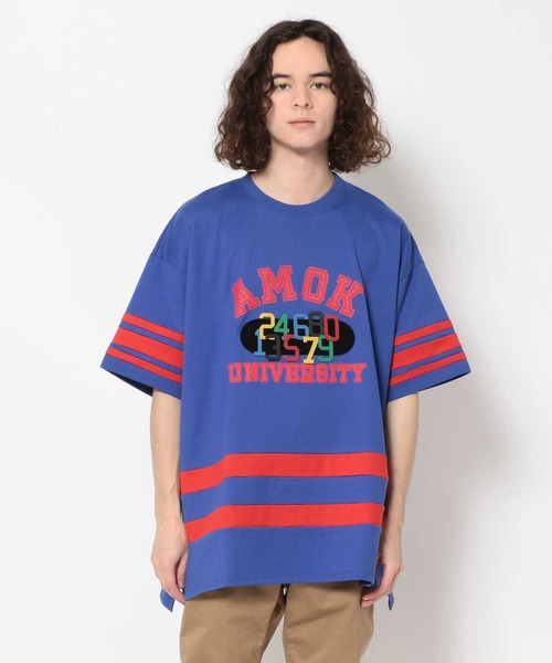 amok（アモク）の「AMOK/アモク/HOCKEY TEE（Tシャツ/カットソー・メンズ・ホワイト/ブルー/ブラック・FREE）」の5枚目の写真