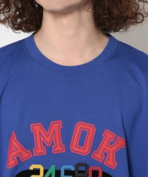 amok（アモク）の「AMOK/アモク/HOCKEY TEE（Tシャツ/カットソー・メンズ・ホワイト/ブルー/ブラック・FREE）」の8枚目の写真