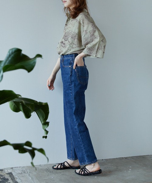 PUBLUX（パブリュクス）の「【PUBLUX/パブリュクス】トポグラフィカルアートバンドカラーシャツ/ユニセックス/ビッグシルエット（シャツ/ブラウス・メンズ・ライトベージュ/オリーブ・MEDIUM/LARGE）」の20枚目の写真