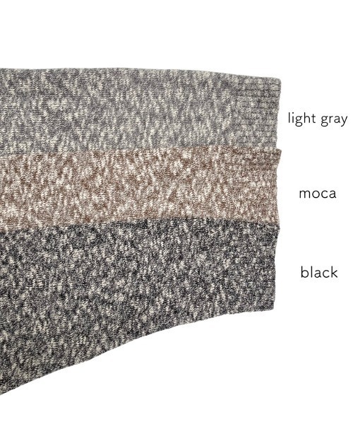 NEUNA(ヌナ)の「スラブハーフジップトップス(ニット/セーター・レディース・ライトグレー/ブラック/モカ・FREE)」の8枚目の写真