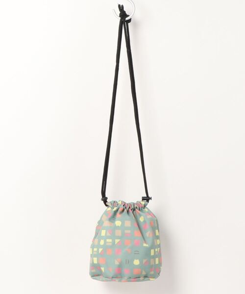 Samansa Mos2（サマンサ モスモス）の「【ねこねこ食パン】リバーシブル巾着ショルダー（ショルダーバッグ・レディース・カーキ/ベージュ・ﾌﾘ-）」の3枚目の写真