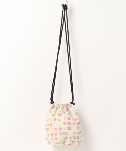 Samansa Mos2（サマンサ モスモス）の「【ねこねこ食パン】リバーシブル巾着ショルダー（ショルダーバッグ・レディース・カーキ/ベージュ・ﾌﾘ-）」の4枚目の写真