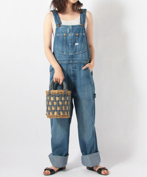 FREDY&GLOSTER（フレディアンドグロスター）の「【Lee/リー】OVERALLデニムサロペット（サロペット/オーバーオール・レディース・ライトブルー/オフホワイト・FREE）」の2枚目の写真