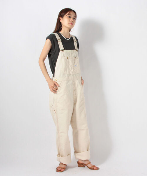 FREDY&GLOSTER（フレディアンドグロスター）の「【Lee/リー】OVERALLデニムサロペット（サロペット/オーバーオール・レディース・ライトブルー/オフホワイト・FREE）」の10枚目の写真