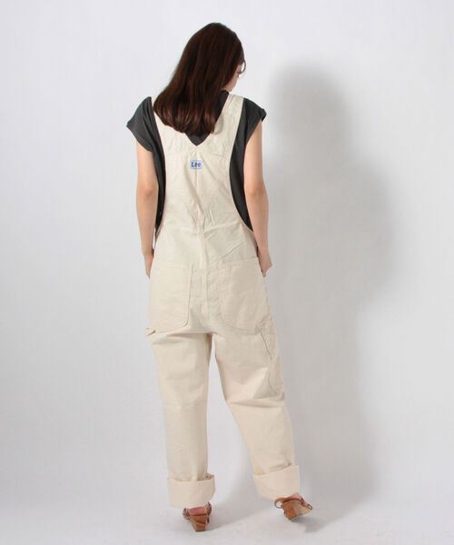 FREDY&GLOSTER（フレディアンドグロスター）の「【Lee/リー】OVERALLデニムサロペット（サロペット/オーバーオール・レディース・ライトブルー/オフホワイト・FREE）」の12枚目の写真