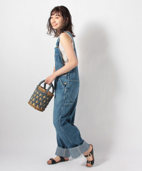 FREDY&GLOSTER（フレディアンドグロスター）の「【Lee/リー】OVERALLデニムサロペット（サロペット/オーバーオール・レディース・ライトブルー/オフホワイト・FREE）」の14枚目の写真